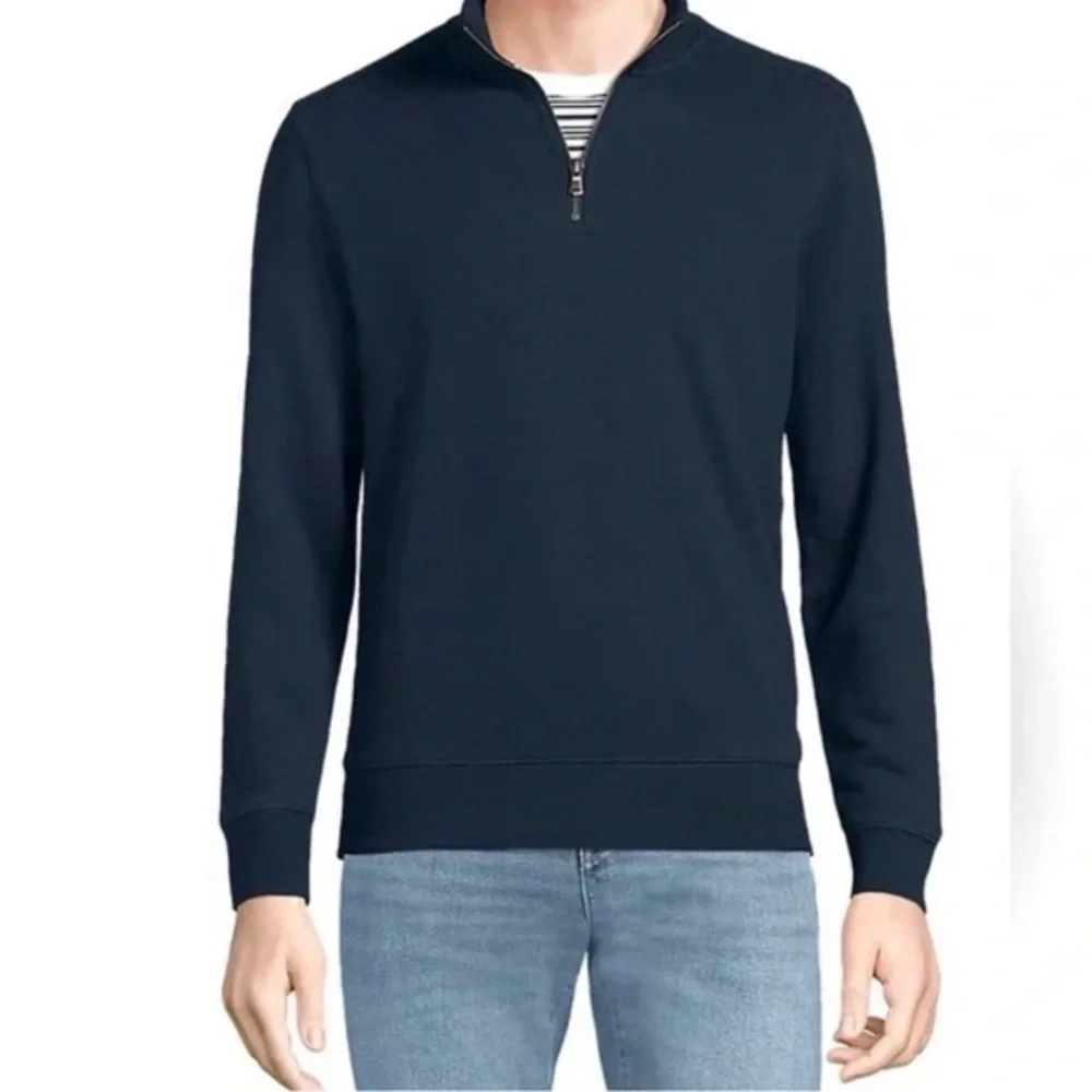 Banana Republic Men’s Medium Polartec 1/4 Zip Long Sleeve Pullover Navy Blue M